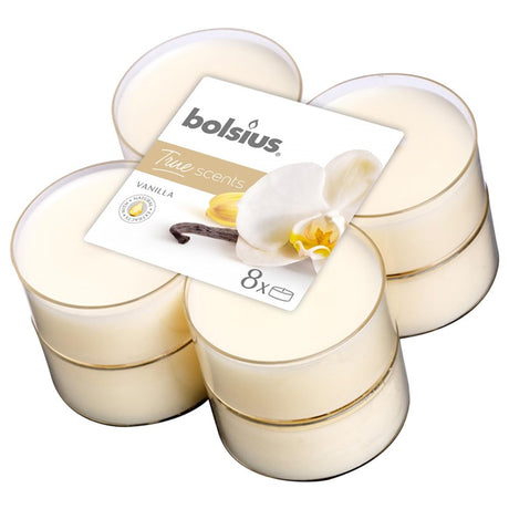 Bolsius maxlicht geur 8 stuks vanille