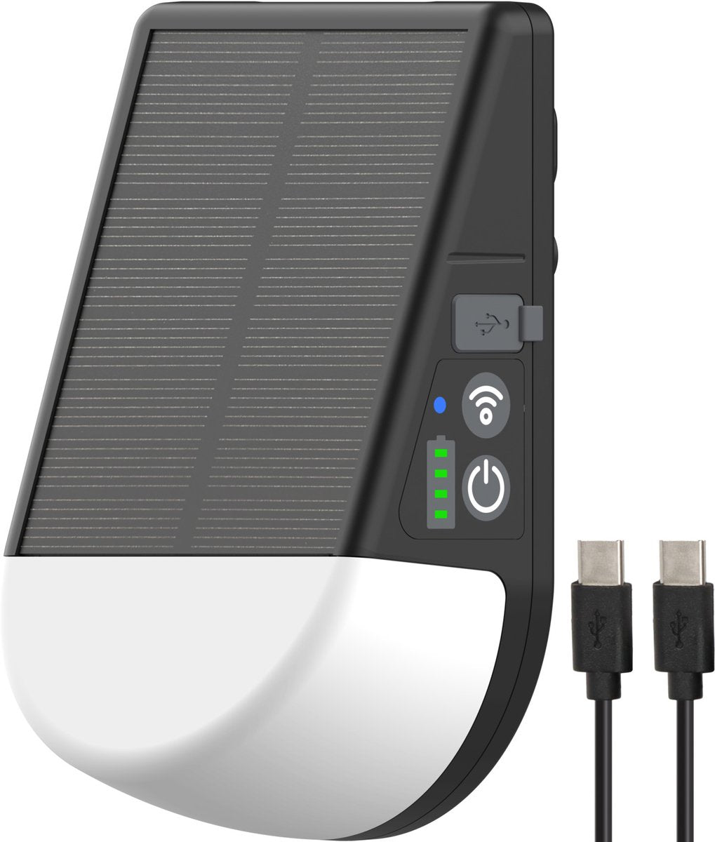 Brennenstuhl oplaadbare zonne-led buitenlamp kl 300 as (250lm, wandlamp met bewegingssensor, ip54, 3 lichtniveaus, max. 20u brandduur, adapter voor caravanrail)