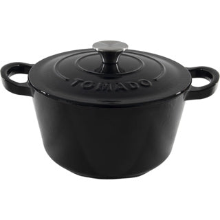 Merkloos sans marque tomado - braadpan - gietijzer - zwart - 24 cm