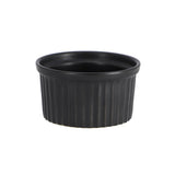 Crème brulee schaaltje zwart 9x5cm | 6 stuks