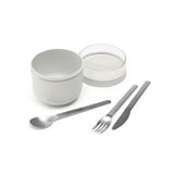 Brabantia yoghurtbeker make take 0,5l lichtgrijs | 2 stuks