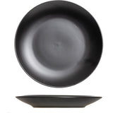 No brand bord 27cm mat zwart | 6 stuks