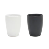 Koffiemok zonder oor zwart of wit 340 ml | 6 stuks