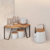 Metaltex york lava kruidenrek hoek 25x25x16 cm