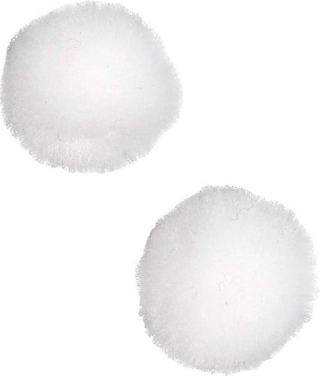 Creativ company creativ pom-poms junior 2 cm pluche wit 100 stuks
