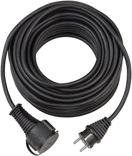 Brennenstuhl hoogwaardige rubberen verlengkabel (25 m, ip44, kabel voor buiten) zwart