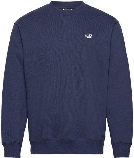 New balance sport essentials fleece crew heren trui - navy xl