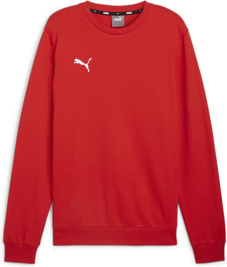 Puma teamgoal casuals crew neck sweat heren sporttrui - red- white