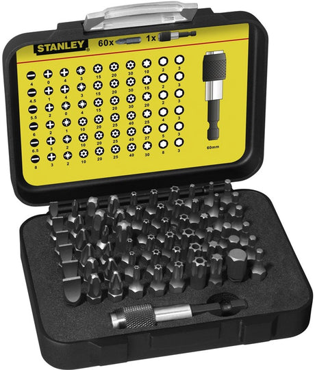 Stanley bitset expert pro 1 4 - bithouder (61 delig)
