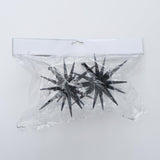 Boltze home deco hanger tove ø15xh15cm zwart met glitters- 2 stuks in verpakking