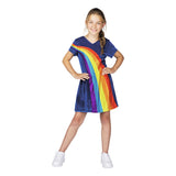 Studio 100 Dressing Dress Rainbow Blue, 3-5 år