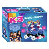 Studio 100 k3 rolschaatsen regenboog, maat 34-37