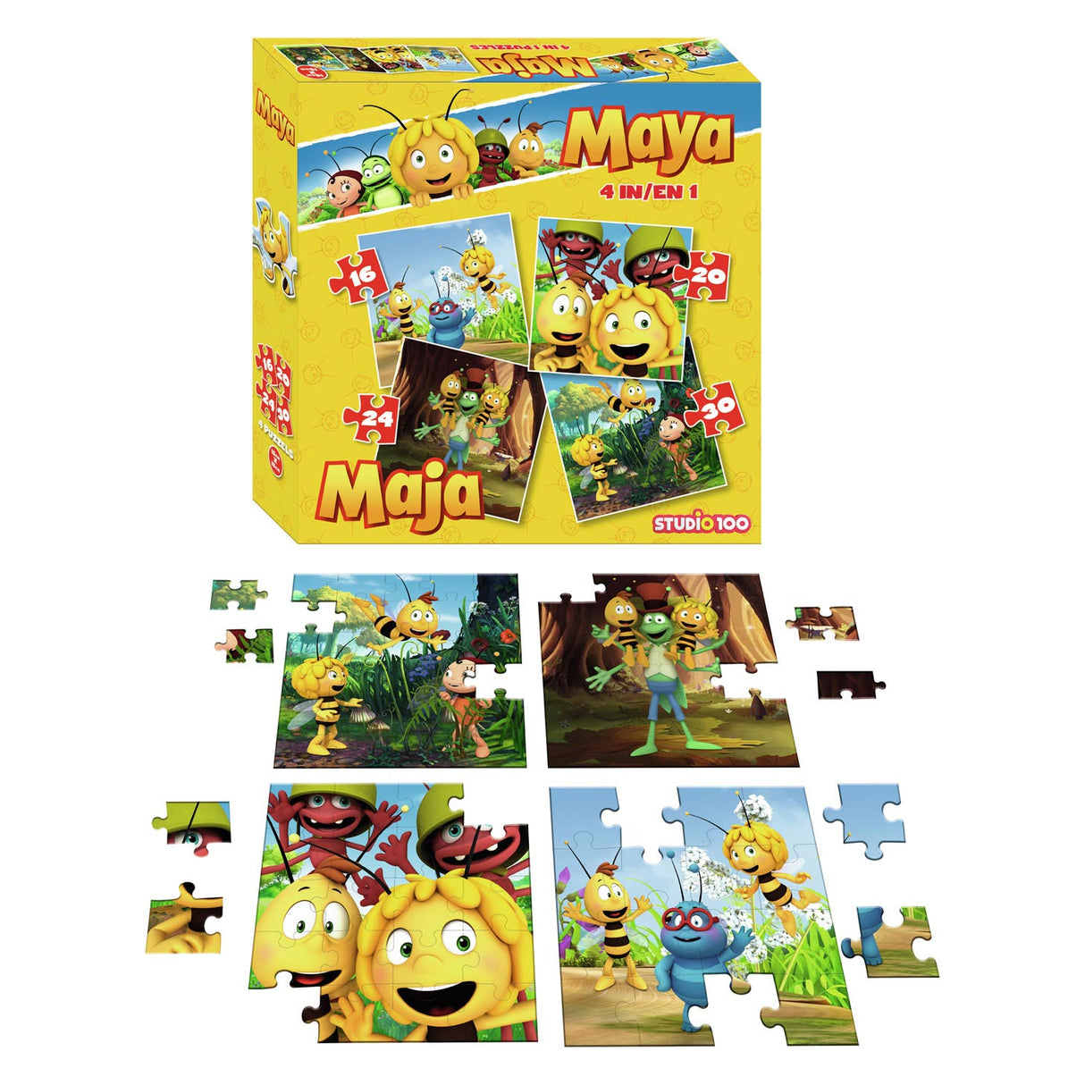 Maya de Bij Puzzle, 4in1