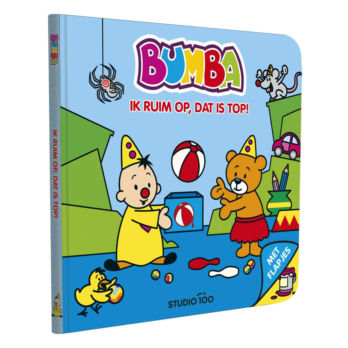 Studio 100 bumba kartonboek met flapjes - ik ruim op, dat is top!