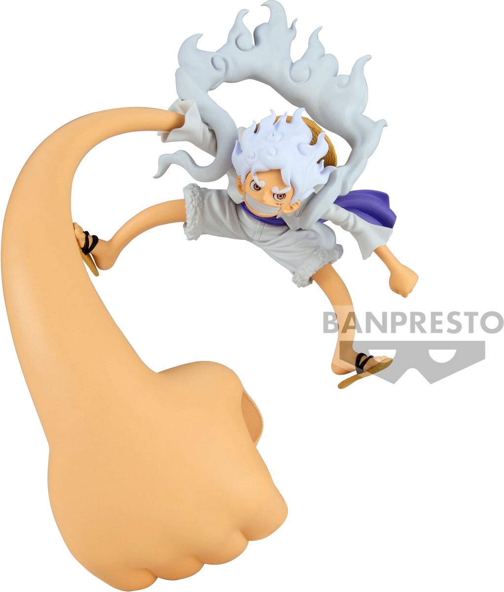 Banpresto co., ltd. one piece - gear5 vol.4 - fl monkey d. luffy statue 12cm