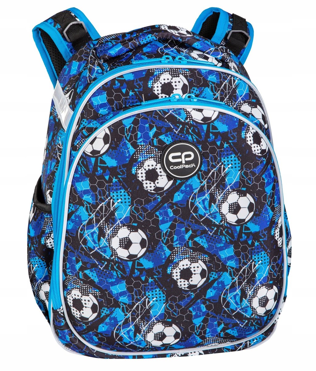 Coolpack rugzak 25l voetbal blauw - ruim waterdicht