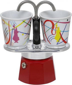 Bialetti mini express kandinsky - set met 2 kopjes