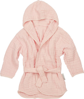 Meyco baby uni badjas - pre-washed hydrofiel - soft pink - 86 92