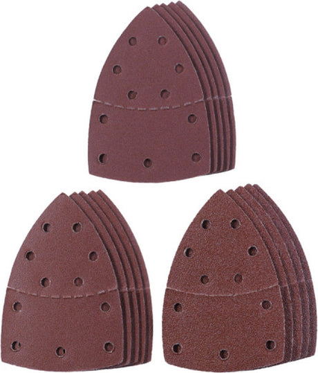 Einhell set van 15 schuurmiddelen voor driehoekschuurmachines - 15x10mm - korrel 60-k120-k180 - 49496174