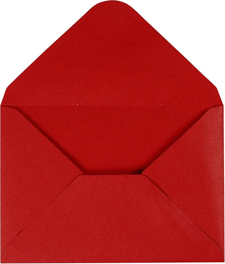 Happy moments enveloppen 11,5 x 16 cm 10 stuks 110 gr rood