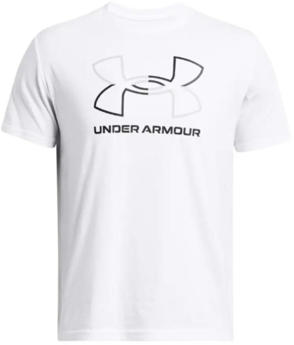 Under armour ua gl foundation update ss-wht heren sportshirt - wit - mod grijs - zwart xxl