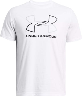 Under armour ua gl foundation update ss-wht heren sportshirt - wit - mod grijs - zwart