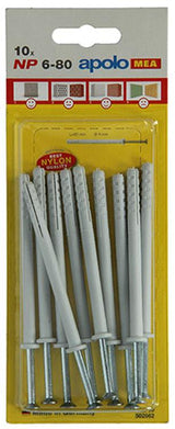 Celo 1015393 - 10 nylon nagelpluggen np 502662 6x80mm | 5 stuks