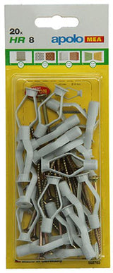 Celo 1015446 - 20 gipsplaatpluggen hr + sps 502703 8mm | 5 stuks