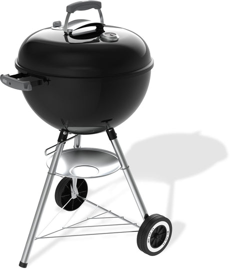 Weber original kettle - ø 47 cm grillrooster - houtskoolbarbecue - zwart - asopvangschaal - 2 duurzame, weerbestendige wielen - one-touch reinigingssysteem - dekselthermometer - 2 gereedschapshaken - kras- en roestbestendig