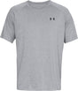 Under armour ua tech 2.0 ss tee-gry heren sportshirt - steel light heather - zwart s