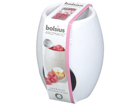 Bolsius aromatic waxbrander ellips wit