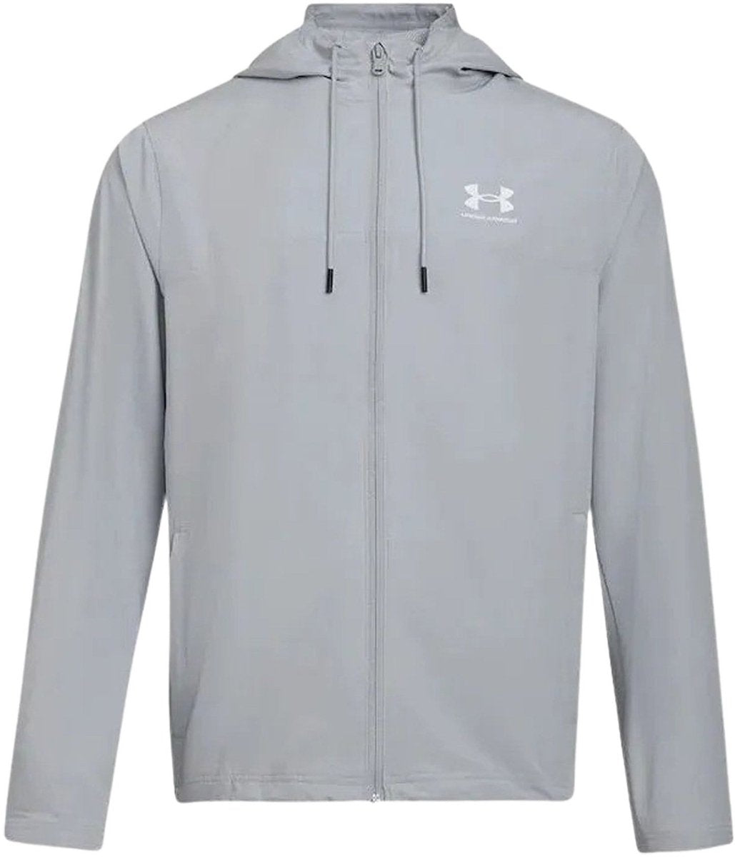 Under armour ua rival wvn windbreaker-gry heren sportkledingset - mod grijs - mod grijs - wit