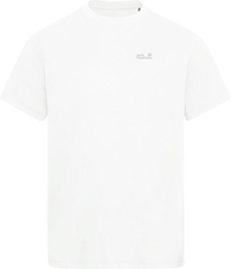 Jack wolfskin essential t m heren outdoorshirt-stark white