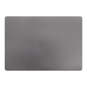 No brand placemat leer donkergrijs 43x30 cm | 6 stuks