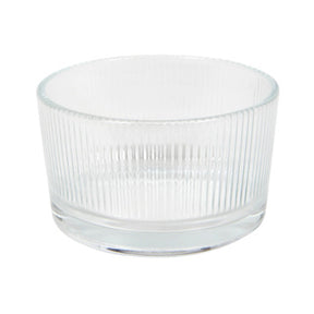 Schaaltje lines ø 8,5x5 cm glas | 6 stuks