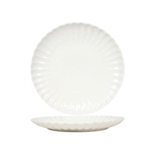 Dinerbord flower off white ø26cm | 6 stuks