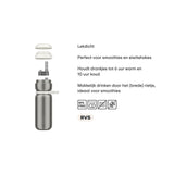 Mepal isoleerfles twist sport - 600 ml - twist en drink - lekdicht en geïsoleerd: 6u warm. 10u koud - vaatwasmachinebestendig - drinkflessen - graphite black