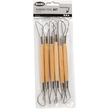 Creativ company https: www.cchobby.nl kleilusgereedschappen-ronde-kanten-l-20-cm-6-stuk-1-doos