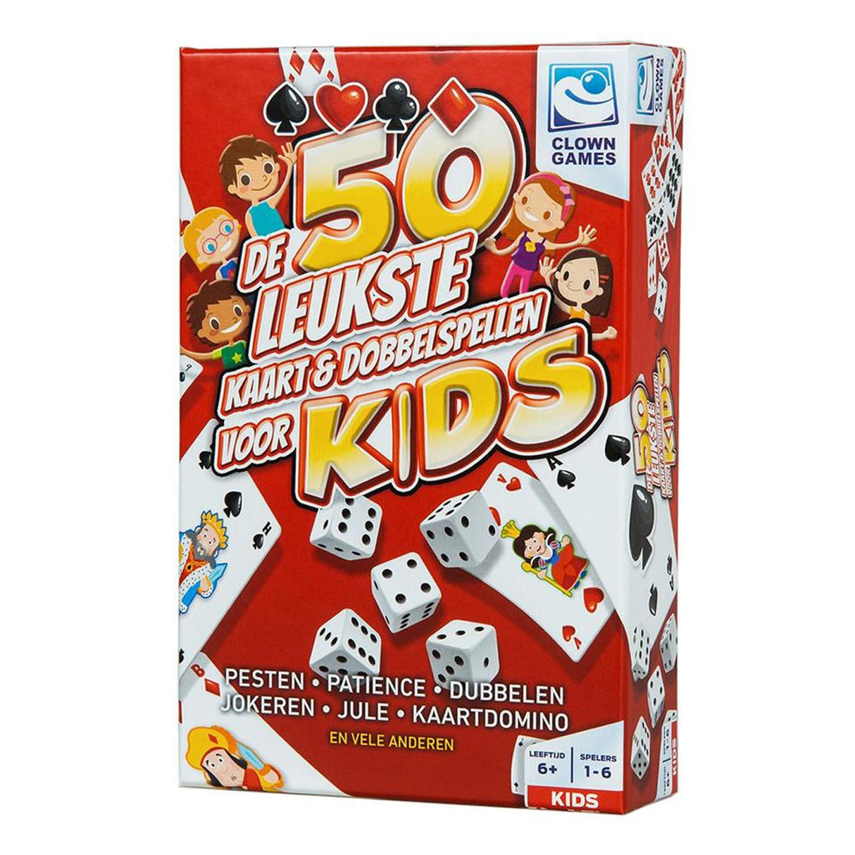 Clown Games Kids 50 Card Dice games