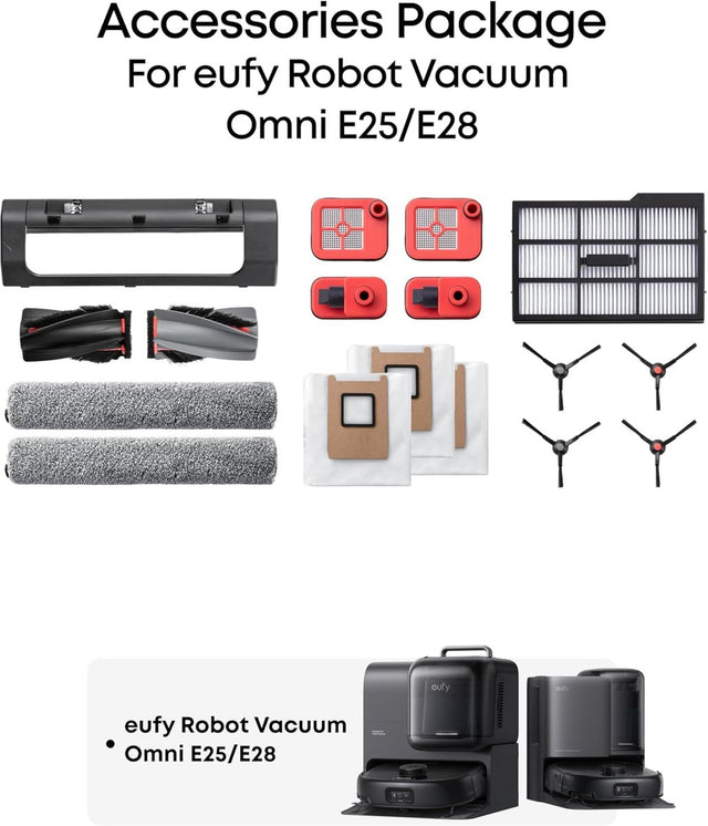 Eufy accessoireset voor e25 e28 omni robotstofzuiger