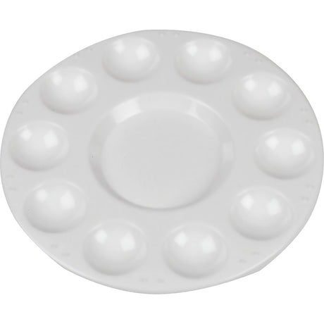 Creativ company https: www.cchobby.nl palet-rond-palet-met-11-vakken-d-17-cm-wit-10-stuk-1-doos
