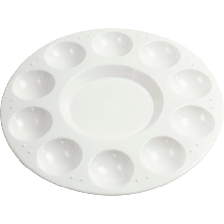 Creativ company https: www.cchobby.nl palet-rond-palet-met-11-vakken-d-17-cm-wit-1-stuk