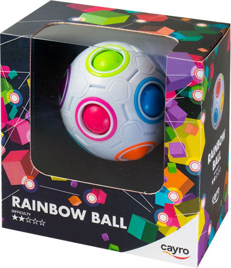 Cayro rainbow ball - speed twisty puzzle bal met lagers - solo puzzelspel - variabele speelduur - vanaf 6 jaar - speedcubing breinbreker - logisch denkspel - educatief kinderspeelgoed