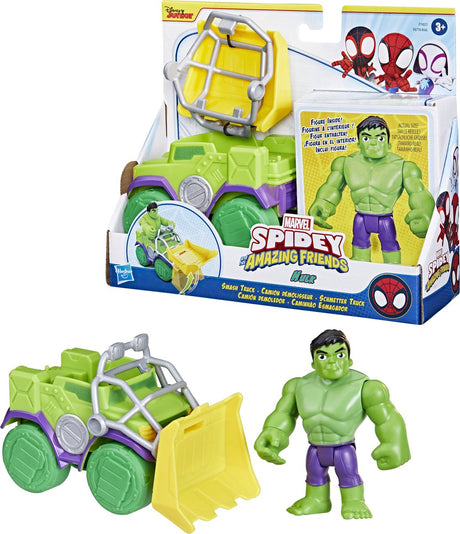 Hasbro marvel spidey and his amazing friends - hulk smash truck -speelset
