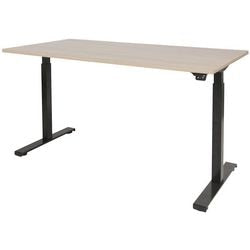 Zit-sta-bureau schaffenburg dextro basic t-voet lindberg eiken