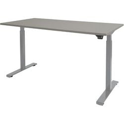 Zit-sta-bureau schaffenburg dextro basic t-voet grijs