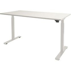 Zit-sta-bureau schaffenburg dextro basic t-voet kalk wit