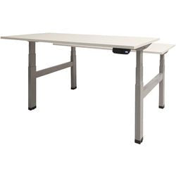 Zit-sta-bureau schaffenburg dextro plus duo t-voet kalk wit