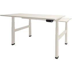 Zit-sta-bureau schaffenburg dextro plus duo t-voet kalk wit