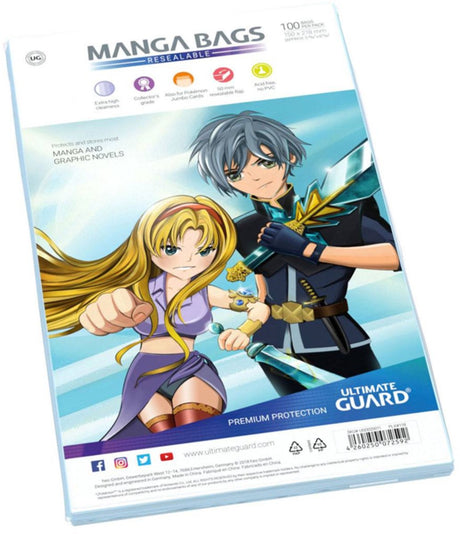 Ultimate guard manga bags resealable (100)